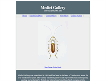 Tablet Screenshot of medicigallery.co.uk